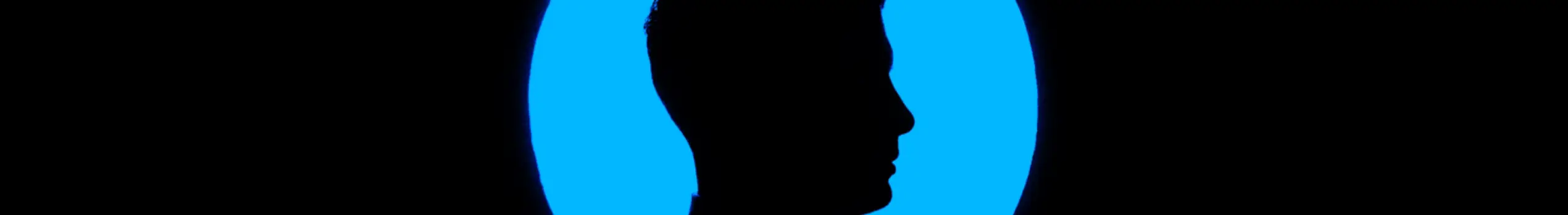 blue silhouette