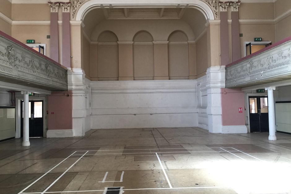 empty Olympia venue