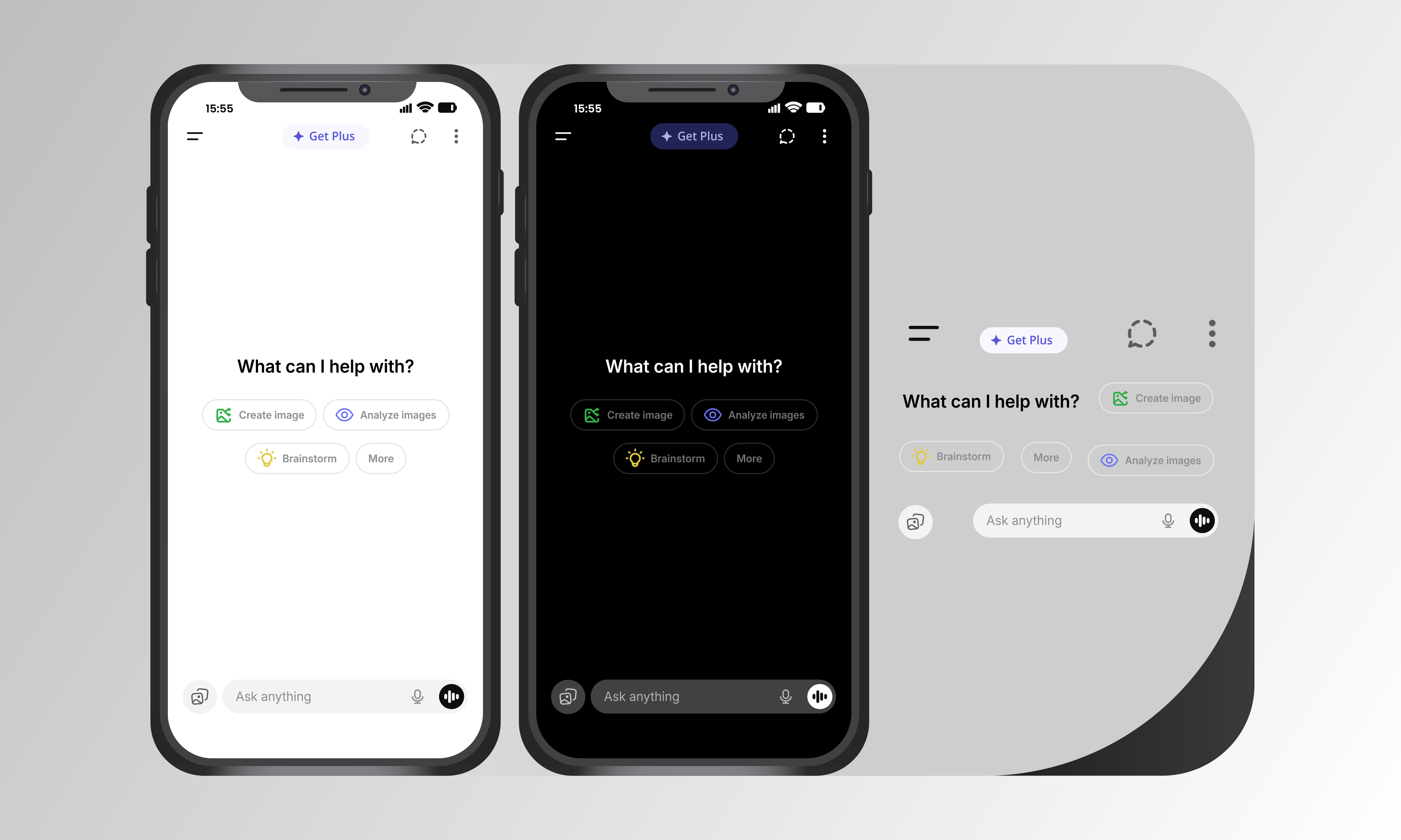 ChatGPT Interface on Mobiles