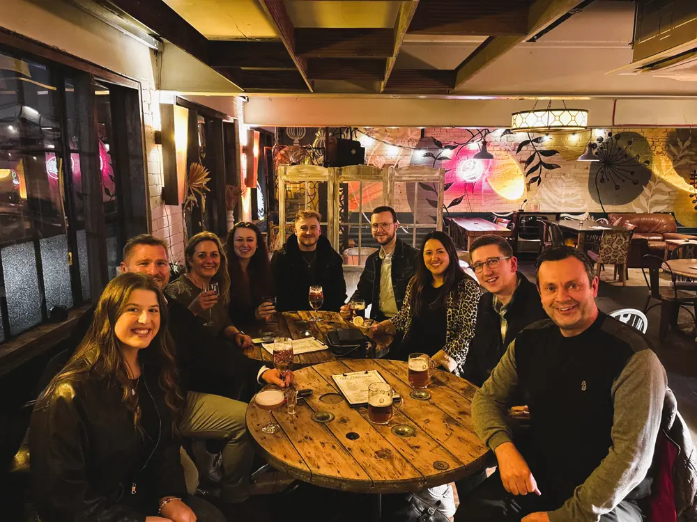 FWD Motion Team at Drinks in Hideaway, Sheffield City Centre